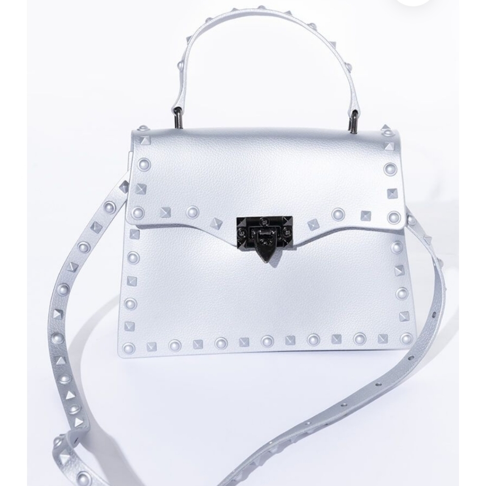 Women's Studded Metallic Purse